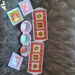 Christmas serverware melamine plates